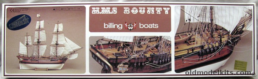 Billing Boats 1/50 HMS Bounty With Fittings  -  30.7 Inch Long (78 cm) Plank On Frame Hull Wooden Ship Kit, 492 plastic model kit